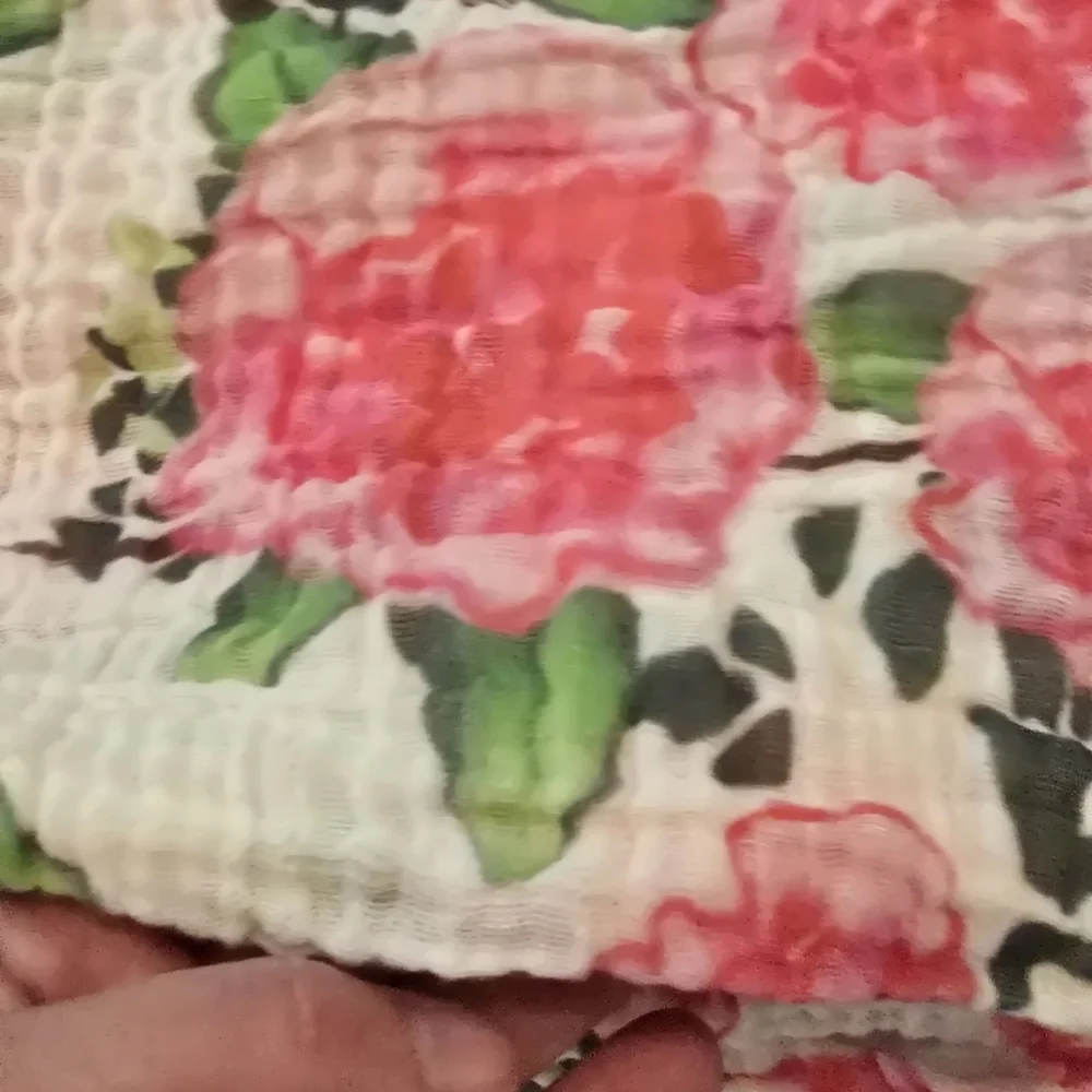 Gymboree Coral Crochet Baby Dress And Floral Cotton Blanket (1028) - Picture 7 of 7